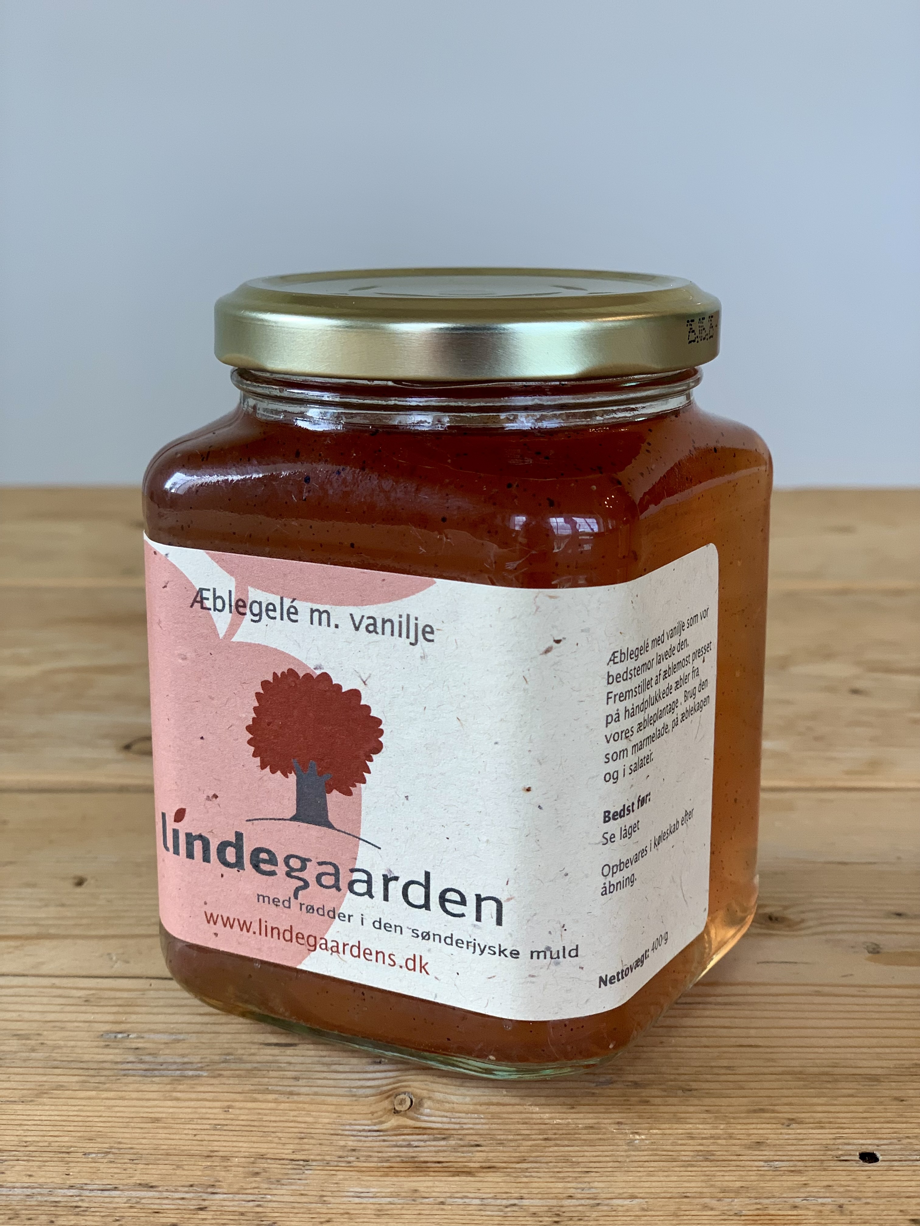 Lindegaarden - Æblegelé m vanilje